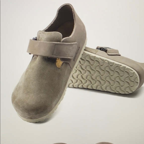 Men’s London Birkenstock taupe suede leather main image 5